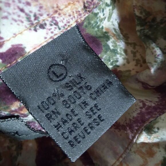 Vintage Robert Stock Abstract Pattern Silk Shirt - Picture 7 of 8